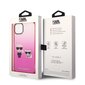 Karl Lagerfeld Gradient Karl and Choupette Case for iPhone 14 Plus Pink цена и информация | Telefonide kaitsekaaned ja -ümbrised | hansapost.ee