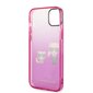 Karl Lagerfeld Gradient Karl and Choupette Case for iPhone 14 Plus Pink цена и информация | Telefonide kaitsekaaned ja -ümbrised | hansapost.ee