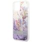 Telefoniümbris GUESS Flower Liquid Glitter Hardcase - iPhone 14 Plus, lilla цена и информация | Telefonide kaitsekaaned ja -ümbrised | hansapost.ee