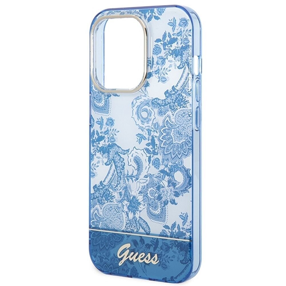 Guess GUHCP14LHGPLHB iPhone 14 Pro blue hind ja info | Telefonide kaitsekaaned ja -ümbrised | hansapost.ee