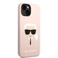 Karl Lagerfeld MagSafe Compatible Case Liquid Silicone Karl Head for iPhone 14 Plus Pink цена и информация | Telefonide kaitsekaaned ja -ümbrised | hansapost.ee