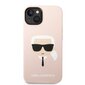 Karl Lagerfeld MagSafe Compatible Case Liquid Silicone Karl Head for iPhone 14 Plus Pink цена и информация | Telefonide kaitsekaaned ja -ümbrised | hansapost.ee