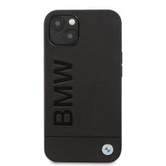 BMW Leather Hot Stamp Case for iPhone 14 Plus Black hind ja info | Telefonide kaitsekaaned ja -ümbrised | hansapost.ee