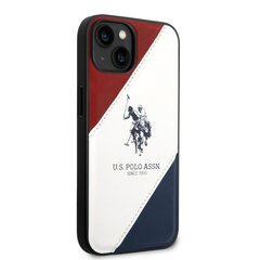 U.S. Polo PU Leather Double Horse Case for iPhone 14 Red/White/Navy цена и информация | Чехлы для телефонов | hansapost.ee