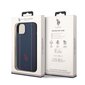 U.S. Polo PU Leather Stitched Lines Case for iPhone 14 Plus Navy hind ja info | Telefonide kaitsekaaned ja -ümbrised | hansapost.ee