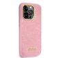 Guess PU Croco with Metal Camera Outline Case for iPhone 14 Pro Pink цена и информация | Telefonide kaitsekaaned ja -ümbrised | hansapost.ee