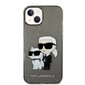 Karl Lagerfeld IML Glitter Karl and Choupette NFT Case for iPhone 14 Plus Black цена и информация | Telefonide kaitsekaaned ja -ümbrised | hansapost.ee