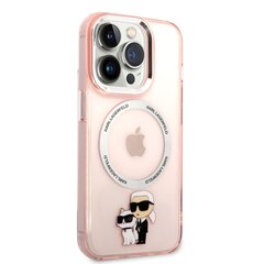 Karl Lagerfeld MagSafe Compatible Case IML Karl and Choupette NFT for iPhone 14 Pro Pink цена и информация | Чехлы для телефонов | hansapost.ee