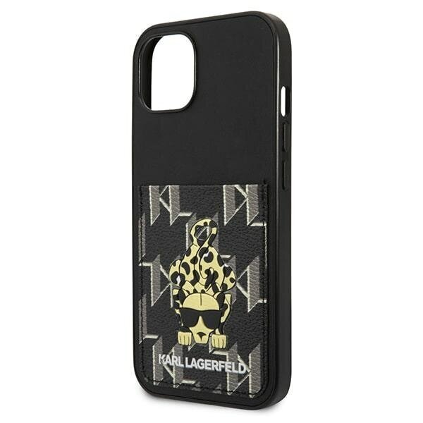 KARL LAGERFELD Karlimals Cardslot - iPhone 13, must hind ja info | Telefonide kaitsekaaned ja -ümbrised | hansapost.ee