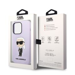 Karl Lagerfeld Liquid Silicone Ikonik NFT Case for iPhone 14 Pro Max Purple цена и информация | Чехлы для телефонов | hansapost.ee