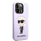 Karl Lagerfeld Liquid Silicone Ikonik NFT Case for iPhone 14 Pro Max Purple hind ja info | Telefonide kaitsekaaned ja -ümbrised | hansapost.ee