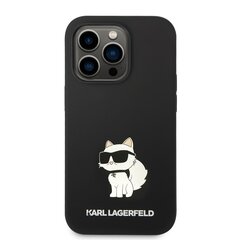 Karl Lagerfeld Liquid Silicone Choupette NFT Case for iPhone 14 Pro Max Black цена и информация | Чехлы для телефонов | hansapost.ee