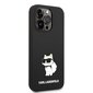 Karl Lagerfeld Liquid Silicone Choupette NFT Case for iPhone 14 Pro Max Black hind ja info | Telefonide kaitsekaaned ja -ümbrised | hansapost.ee