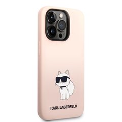 Karl Lagerfeld Liquid Silicone Choupette NFT Case for iPhone 14 Pro Max Pink hind ja info | Telefonide kaitsekaaned ja -ümbrised | hansapost.ee