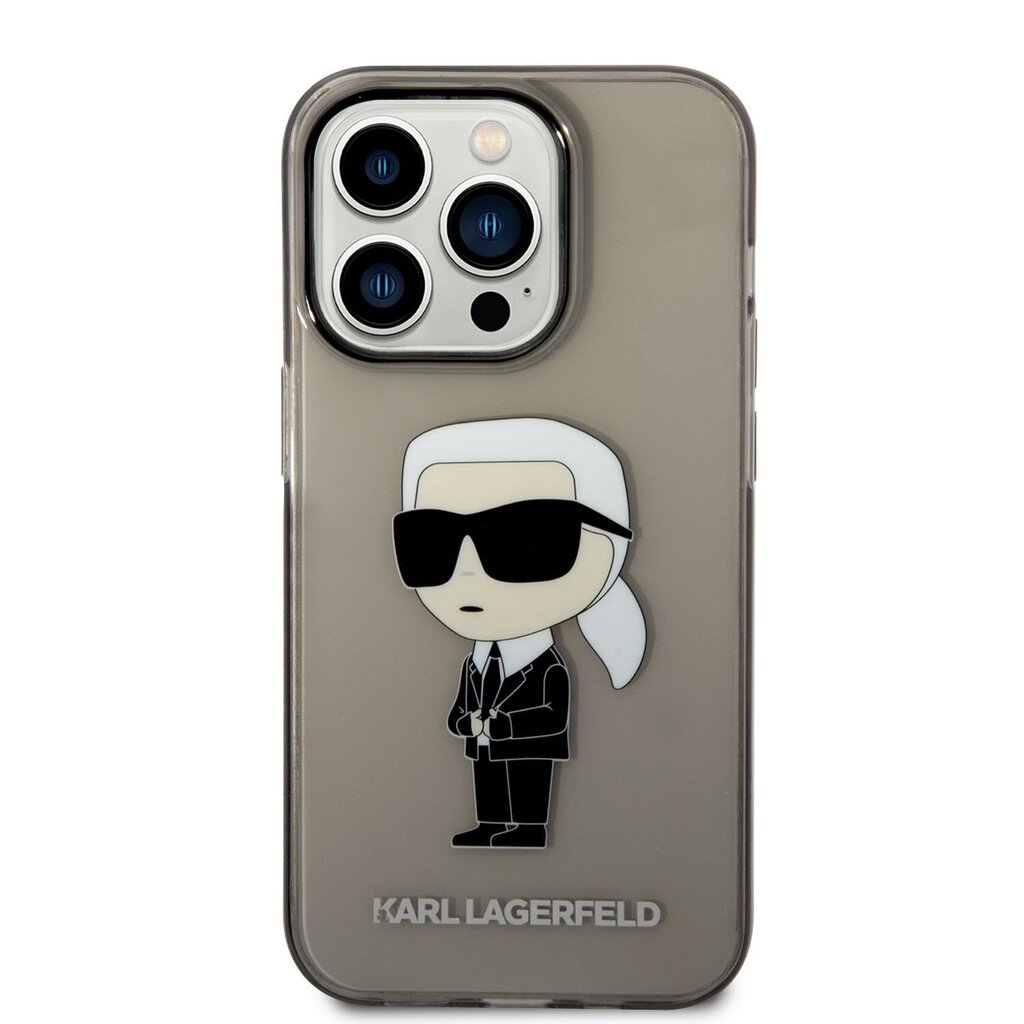 Karl Lagerfeld IML Ikonik NFT Case for iPhone 14 Pro Black цена и информация | Telefonide kaitsekaaned ja -ümbrised | hansapost.ee