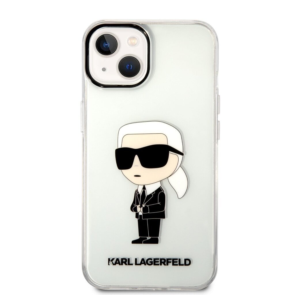 Karl Lagerfeld IML Ikonik NFT Case for iPhone 14 Transparent цена и информация | Telefonide kaitsekaaned ja -ümbrised | hansapost.ee