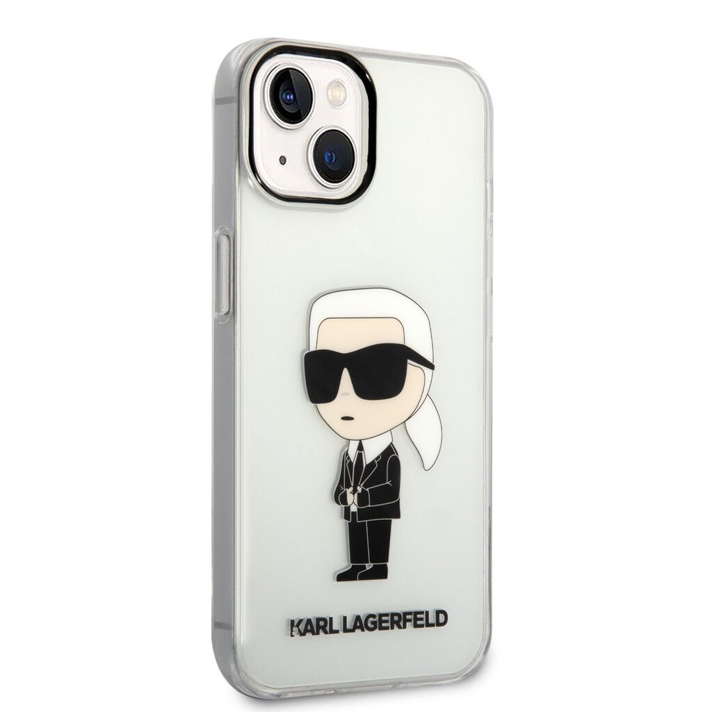 Karl Lagerfeld IML Ikonik NFT Case for iPhone 14 Transparent цена и информация | Telefonide kaitsekaaned ja -ümbrised | hansapost.ee