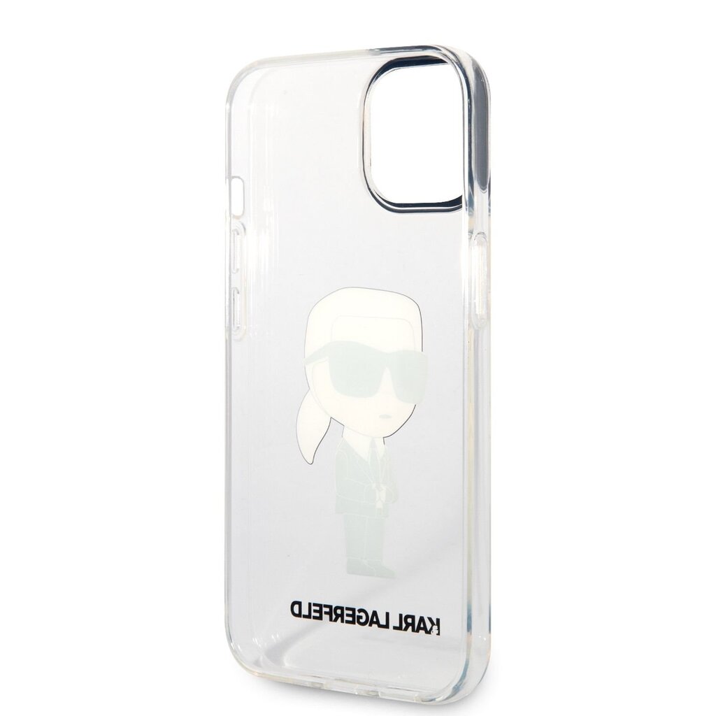 Karl Lagerfeld IML Ikonik NFT Case for iPhone 14 Transparent цена и информация | Telefonide kaitsekaaned ja -ümbrised | hansapost.ee