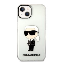 Karl Lagerfeld IML Ikonik NFT Case for iPhone 14 Plus Transparent hind ja info | Telefonide kaitsekaaned ja -ümbrised | hansapost.ee