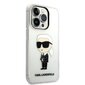 Karl Lagerfeld IML Ikonik NFT Case for iPhone 14 Pro Transparent hind ja info | Telefonide kaitsekaaned ja -ümbrised | hansapost.ee