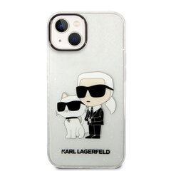 Karl Lagerfeld IML Glitter Karl and Choupette NFT Case for iPhone 14 Transparent цена и информация | Чехлы для телефонов | hansapost.ee