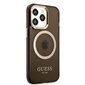 Guess Translucent MagSafe Compatible Case for iPhone 13 Pro Max Black цена и информация | Telefonide kaitsekaaned ja -ümbrised | hansapost.ee