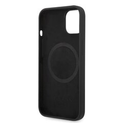 Guess Silicone Metal Logo MagSafe Compatible Case for iPhone 14 Plus Black hind ja info | Telefonide kaitsekaaned ja -ümbrised | hansapost.ee