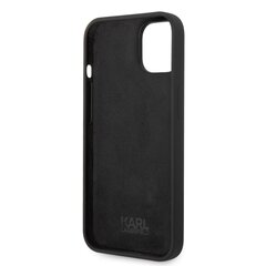 Karl Lagerfeld Liquid Silicone Ikonik NFT Case for iPhone 14 Black hind ja info | Telefonide kaitsekaaned ja -ümbrised | hansapost.ee