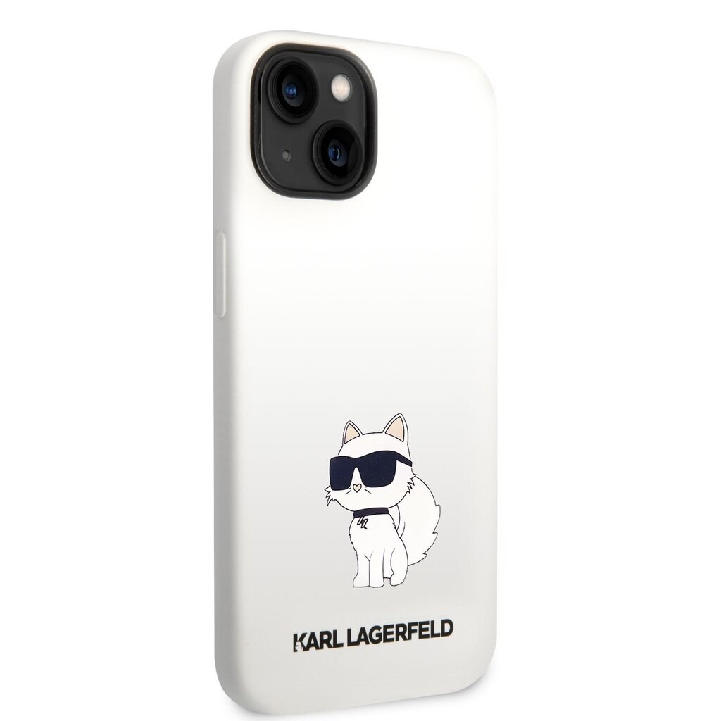 Karl Lagerfeld Liquid Silicone Choupette NFT Case for iPhone 14 Plus White цена и информация | Telefonide kaitsekaaned ja -ümbrised | hansapost.ee