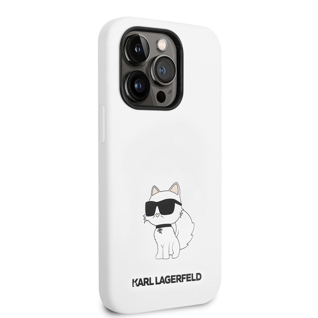 Karl Lagerfeld Liquid Silicone Choupette NFT Case for iPhone 14 Pro Max White цена и информация | Telefonide kaitsekaaned ja -ümbrised | hansapost.ee