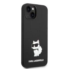 Karl Lagerfeld Liquid Silicone Choupette NFT Case for iPhone 14 Black hind ja info | Telefonide kaitsekaaned ja -ümbrised | hansapost.ee