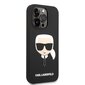 Karl Lagerfeld MagSafe Compatible Case Liquid Silicone Karl Head for iPhone 14 Pro Max Black hind ja info | Telefonide kaitsekaaned ja -ümbrised | hansapost.ee