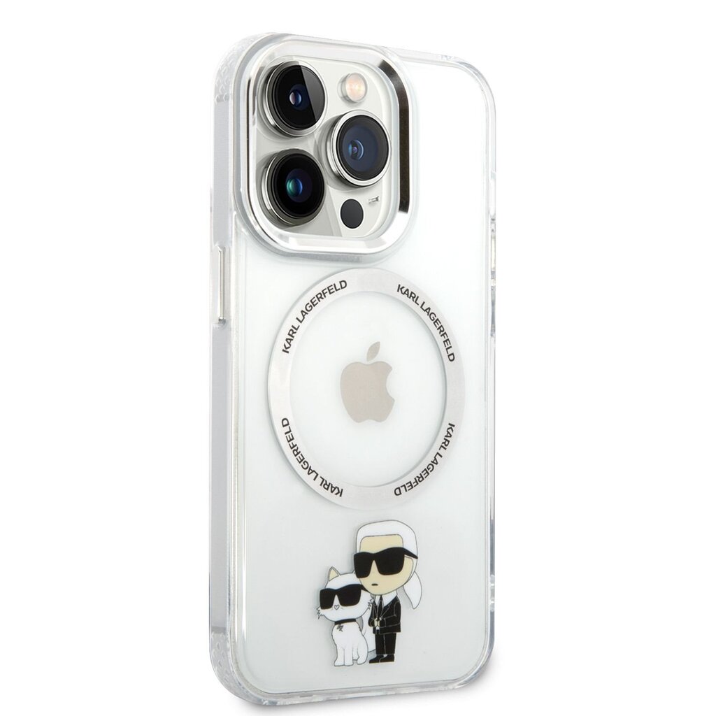 Karl Lagerfeld MagSafe Compatible Case IML Karl and Choupette NFT for iPhone 14 Pro Max Transparent цена и информация | Telefonide kaitsekaaned ja -ümbrised | hansapost.ee