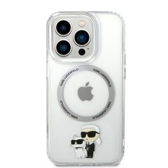 Karl Lagerfeld MagSafe Compatible Case IML Karl and Choupette NFT for iPhone 14 Pro Transparent hind ja info | Telefonide kaitsekaaned ja -ümbrised | hansapost.ee