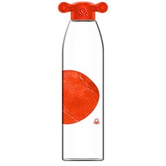 Бутылка для воды Benetton, боросиликатное стекло, 550 мл, красная цена и информация | Фляги для воды | hansapost.ee
