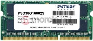 Patriot PSD38G16002S цена и информация | Объём памяти | hansapost.ee