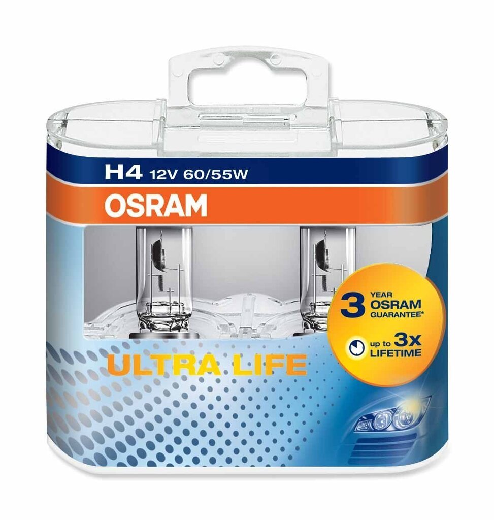 Autopirn Osram Ultra Life H4 12V 60/55W hind ja info | Autopirnid | hansapost.ee