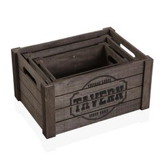 Коробки Tavern Vintage, дерево (25 х 17 х 35 см) 3 шт. цена и информация | Корзины и ящики для хранения | hansapost.ee