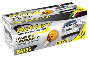 Автомобильная лампочка Bottari BA15S, 10 шт цена и информация | Автомобильная ксеноновая лампа D2R 6000К (Китай) | hansapost.ee