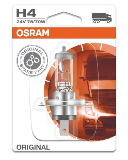 Auto pirn Osram Original H4, 24V, 1 tk hind ja info | Autopirnid | hansapost.ee