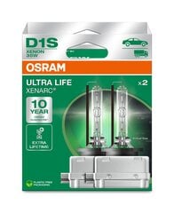 Автомобильные лампы Osram 66140ULT-HCB lamp D1S 35W Ultra Life, 2 шт. цена и информация | Автомобильные лампочки | hansapost.ee