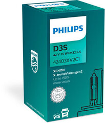 Автомобильная ксеноновая лампа Philips Xenon X-tremeVision D3S +150%, 4800k цена и информация | Автомобильная ксеноновая лампа D2R 6000К (Китай) | hansapost.ee