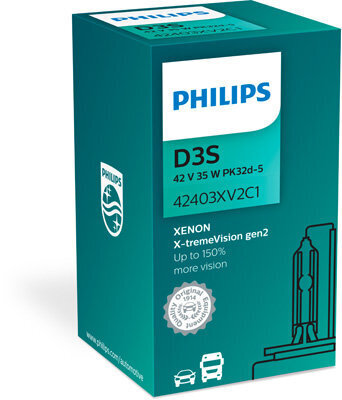 Ksenoontule pirn Philips Xenon X-tremeVision D3S +150%, 4800k hind ja info | Autopirnid | hansapost.ee