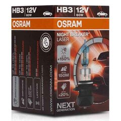 Автомобильная лампа OS9005NL Osram OS9005NL HB3 60Вт 12В цена и информация | Автомобильная ксеноновая лампа D2R 6000К (Китай) | hansapost.ee