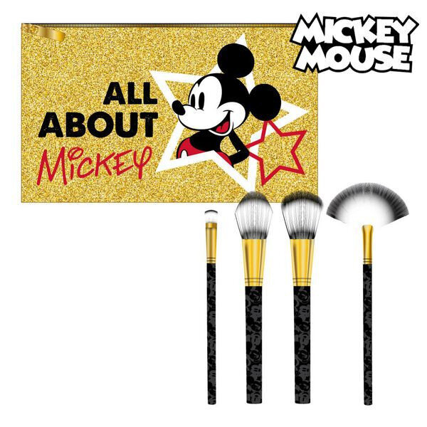 Komplekt meigi pintsleid Mickey Mouse Kuldne (5 Pcs) цена и информация | Meigipintslid ja meigikäsnad | hansapost.ee