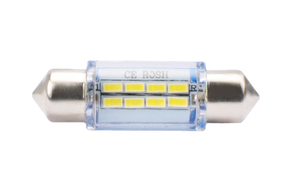 LED pirn M-Tech LB085W C5W 11x36 12V, 2 tk цена и информация | Autopirnid | hansapost.ee