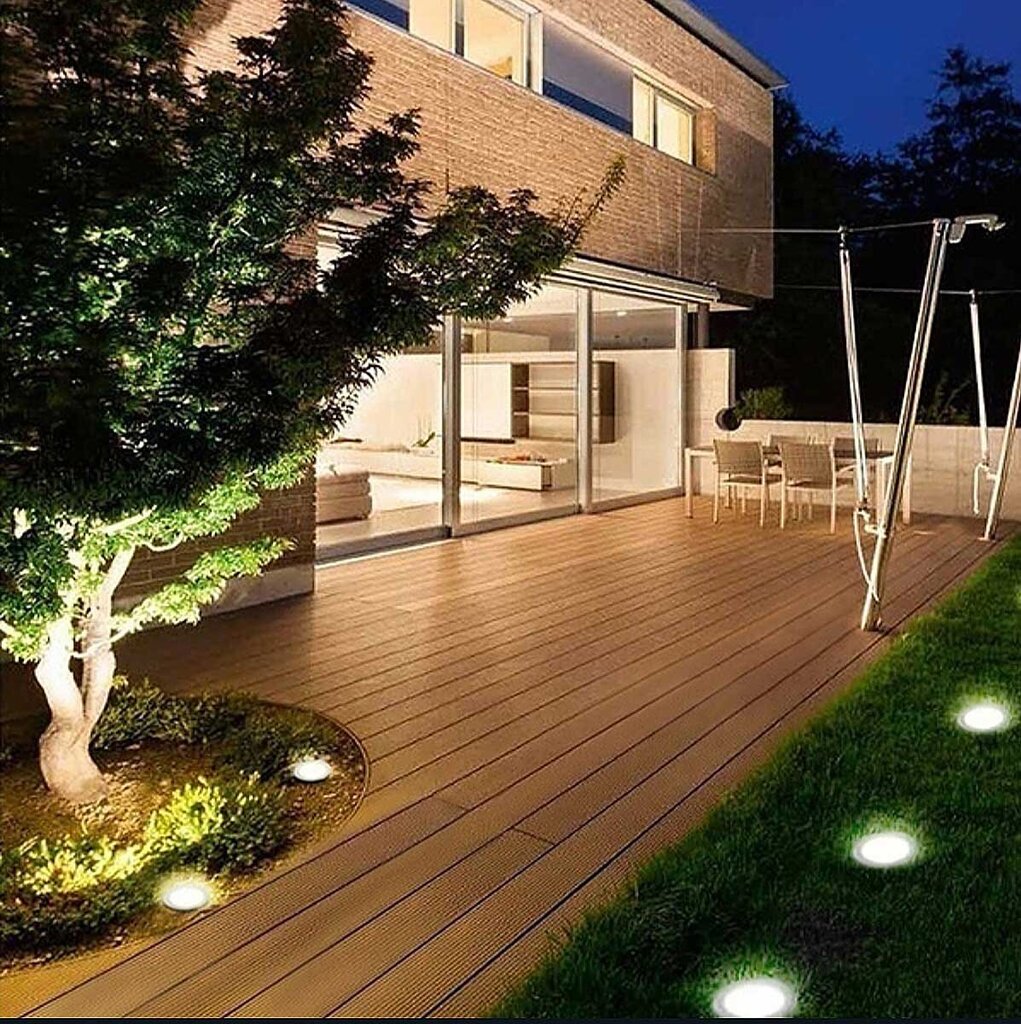 Aialamp päikesepatareiga Saska Garden 8 LED, 4 tk. цена и информация | Aiavalgustid ja õuevalgustid | hansapost.ee