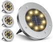 Aialamp päikesepatareiga Saska Garden 8 LED, 4 tk. цена и информация | Aiavalgustid ja õuevalgustid | hansapost.ee