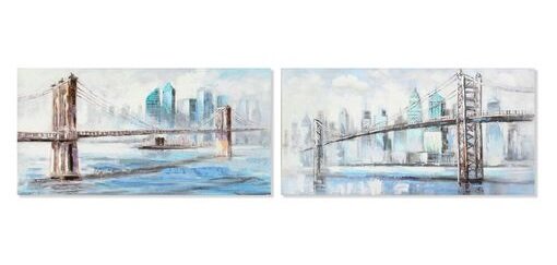 Maal DKD Home Decor New York (120 x 3 x 60 cm) (2 pcs) цена и информация | Seinapildid | hansapost.ee