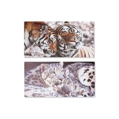 Maal DKD Home Decor Tiiger (80 x 1.8 x 40 cm) (2 pcs) hind ja info | Seinapildid | hansapost.ee